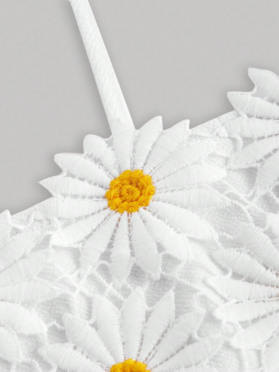 Daisy Floral Lace Cami Top