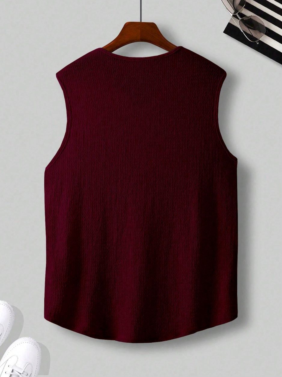 Solid V-Neck Tank Top